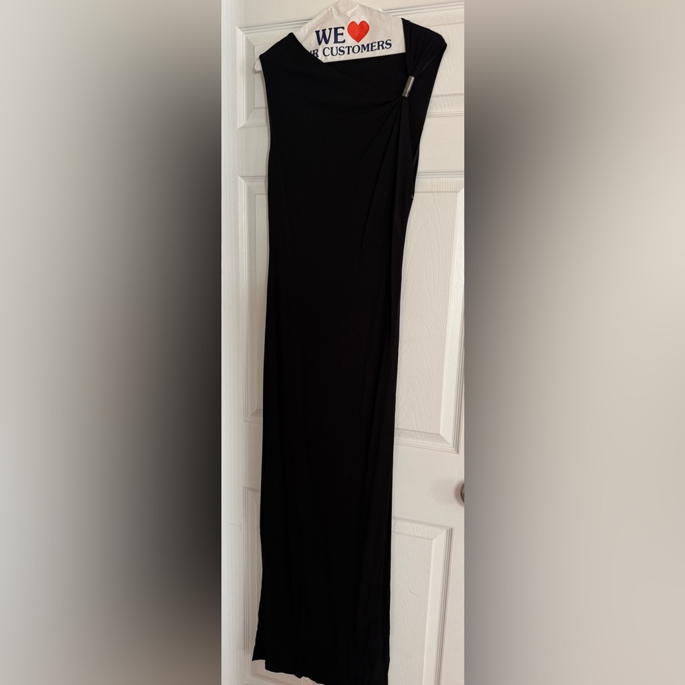 Tahari Black Maxi Pencil Dress